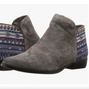 Sbicca Gray Suede Booties